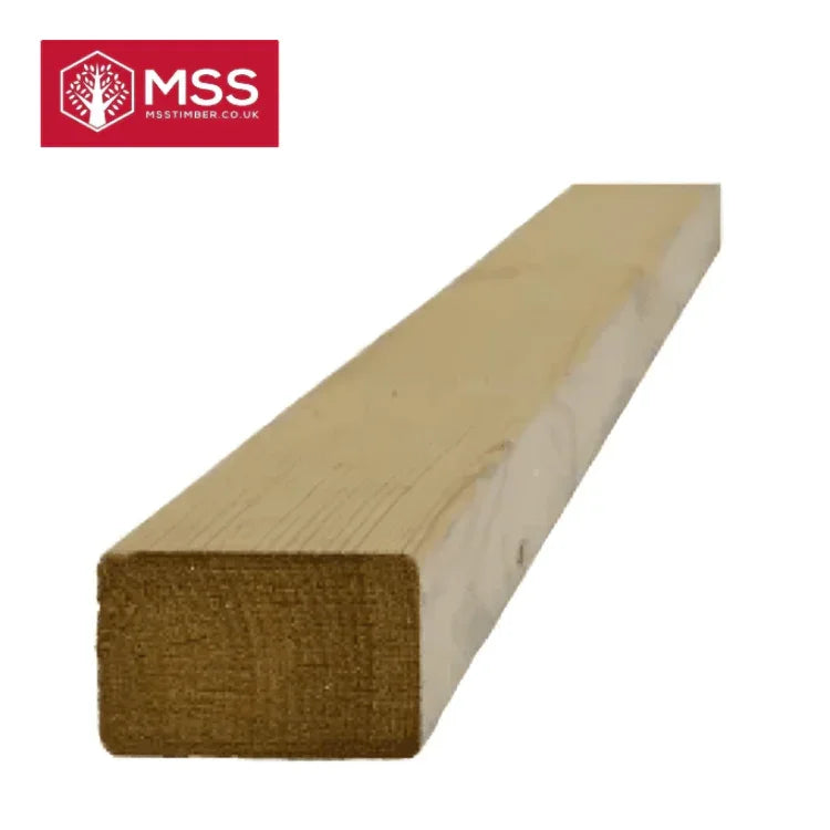 3x2 Treated Timber (70mm x 47mm) - Sawn Treated Kiln Dried Roofing Joist Timber - MSS Timber Merchants