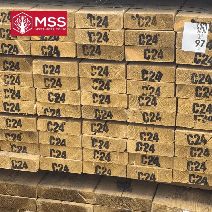 4x3 (95mm x 70mm) - Sawn Treated Kiln Dried Wall Plate Timber - MSS Timber Merchants
