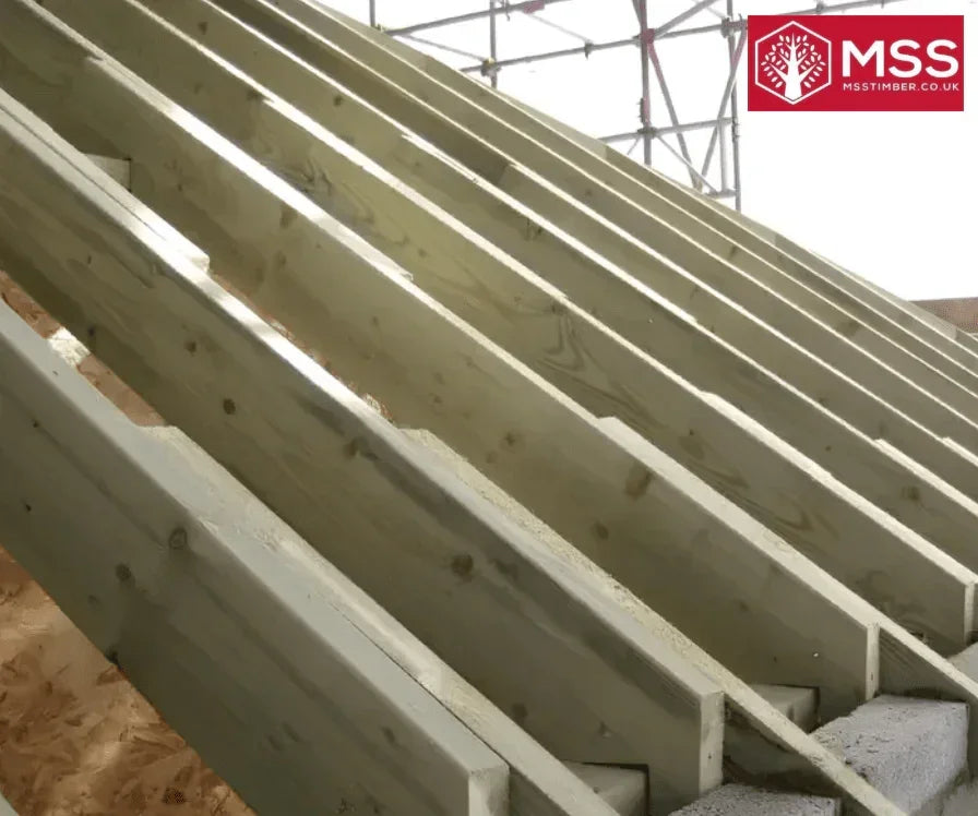 5x2 (120mm x 47mm) - Sawn Treated Kiln Dried Roofing Joist Timber - MSS Timber Merchants