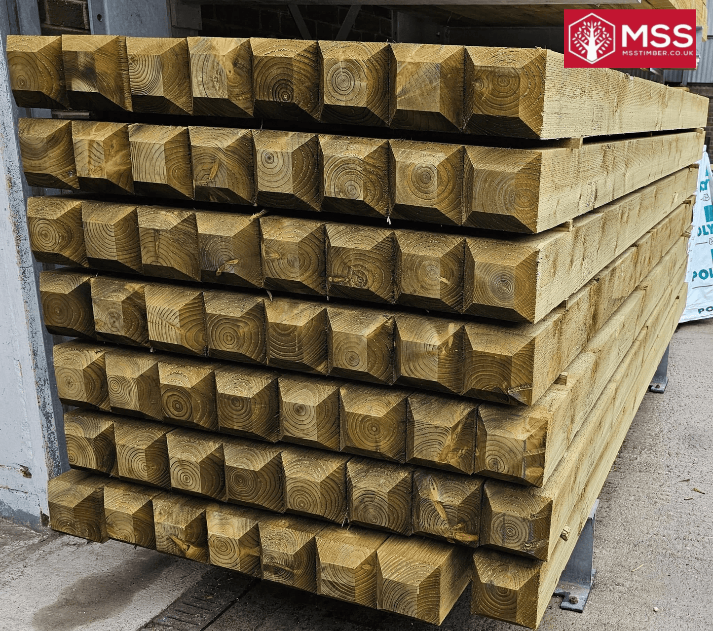 6x6 (150mm x 150mm x 3.0m) - Sawn Treated Timber Post - MSS Timber Merchants
