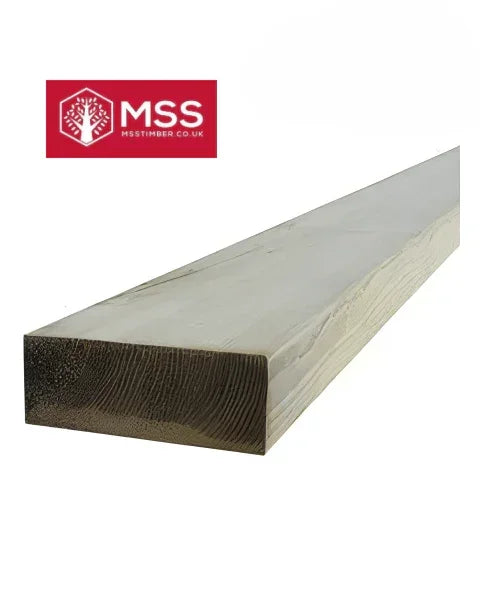 7x2 (170mm x 47mm) - Sawn Treated Kiln Dried Roofing Joist Timber - MSS Timber Merchants