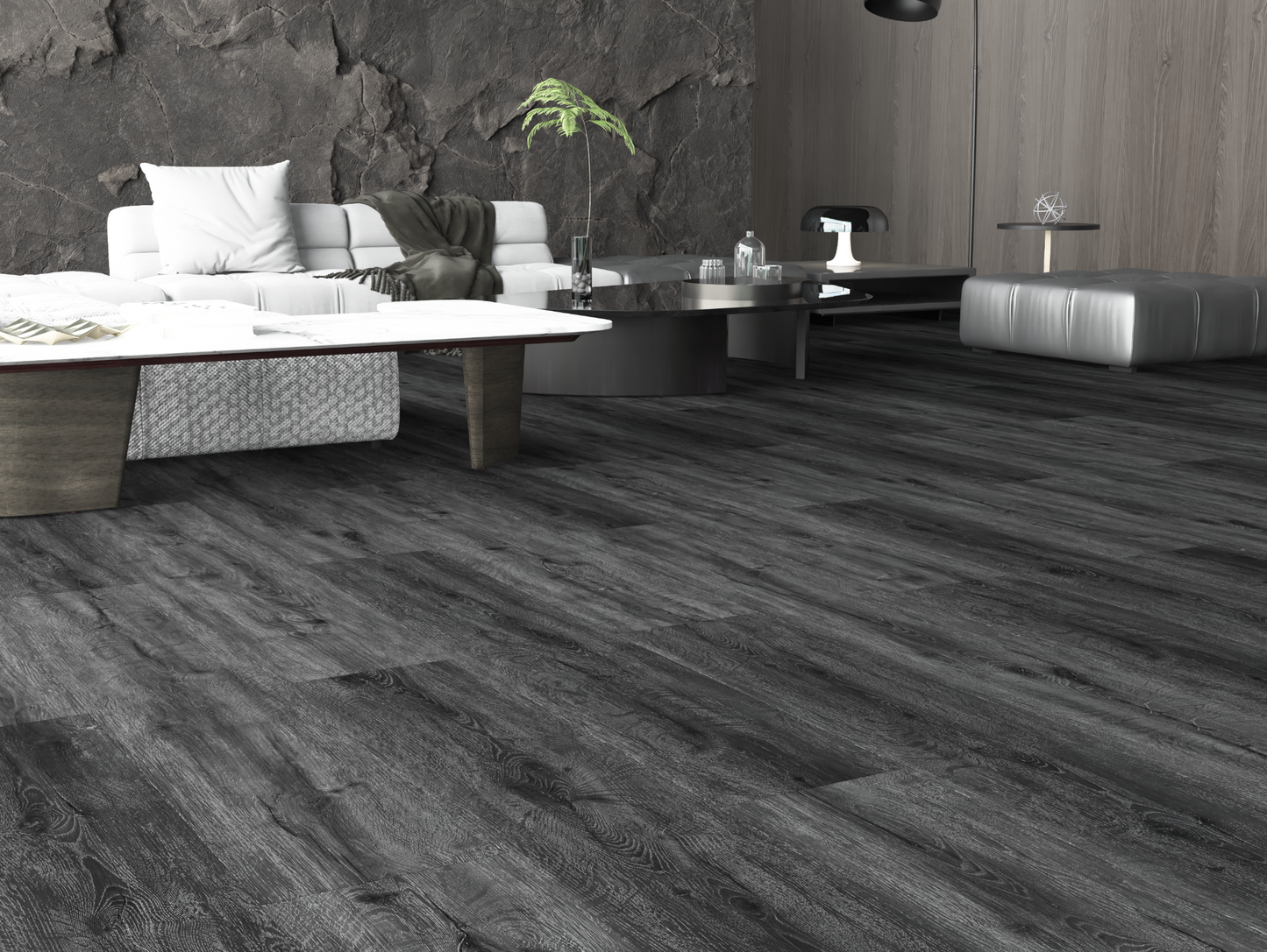 Black Ash SPC Flooring – Luxury Waterproof Flooring (£20/m²) Pk 2 Black Ash SPC Flooring – Luxury Waterproof Flooring (£20/m²) Pk 2