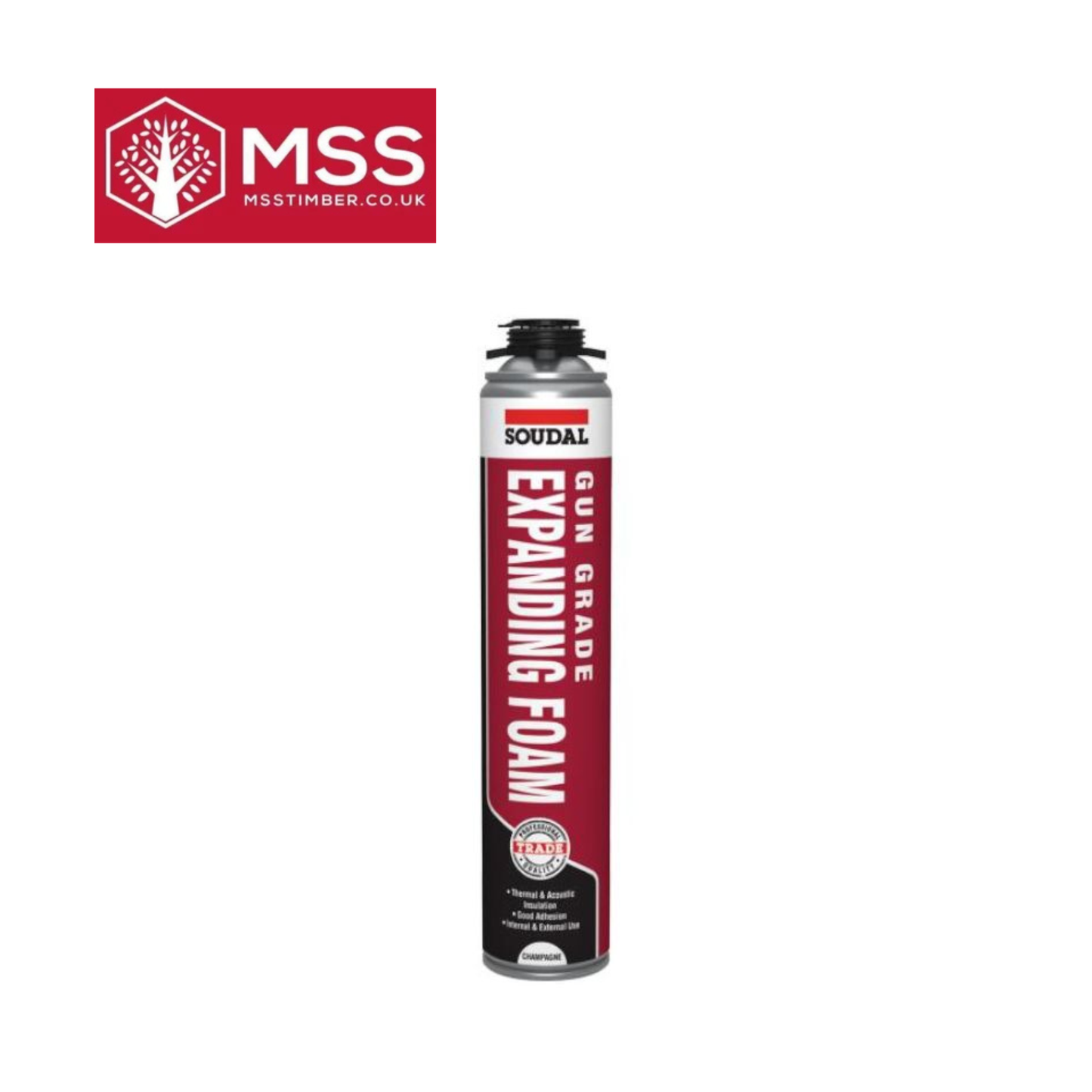 Soudal gun grade expanding foam