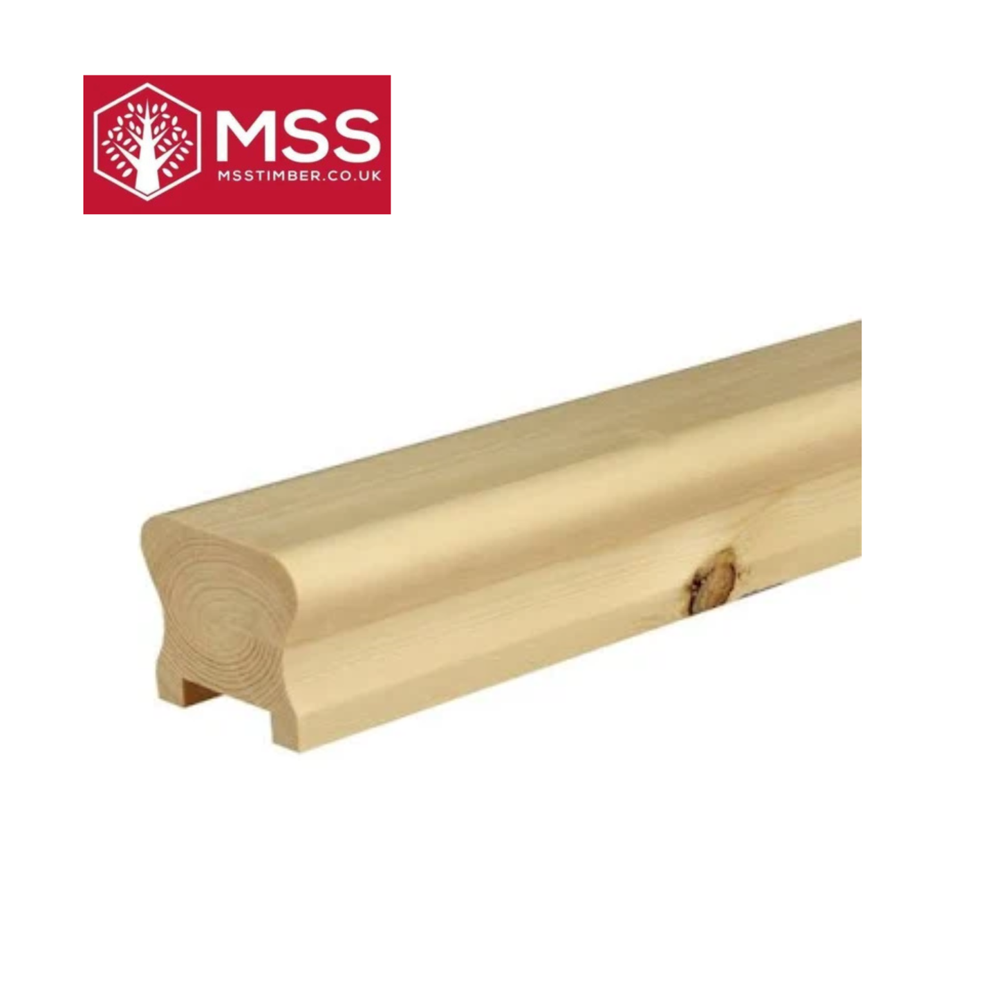 Pine Crown Handrail 41mm x 4.2m with Spacer