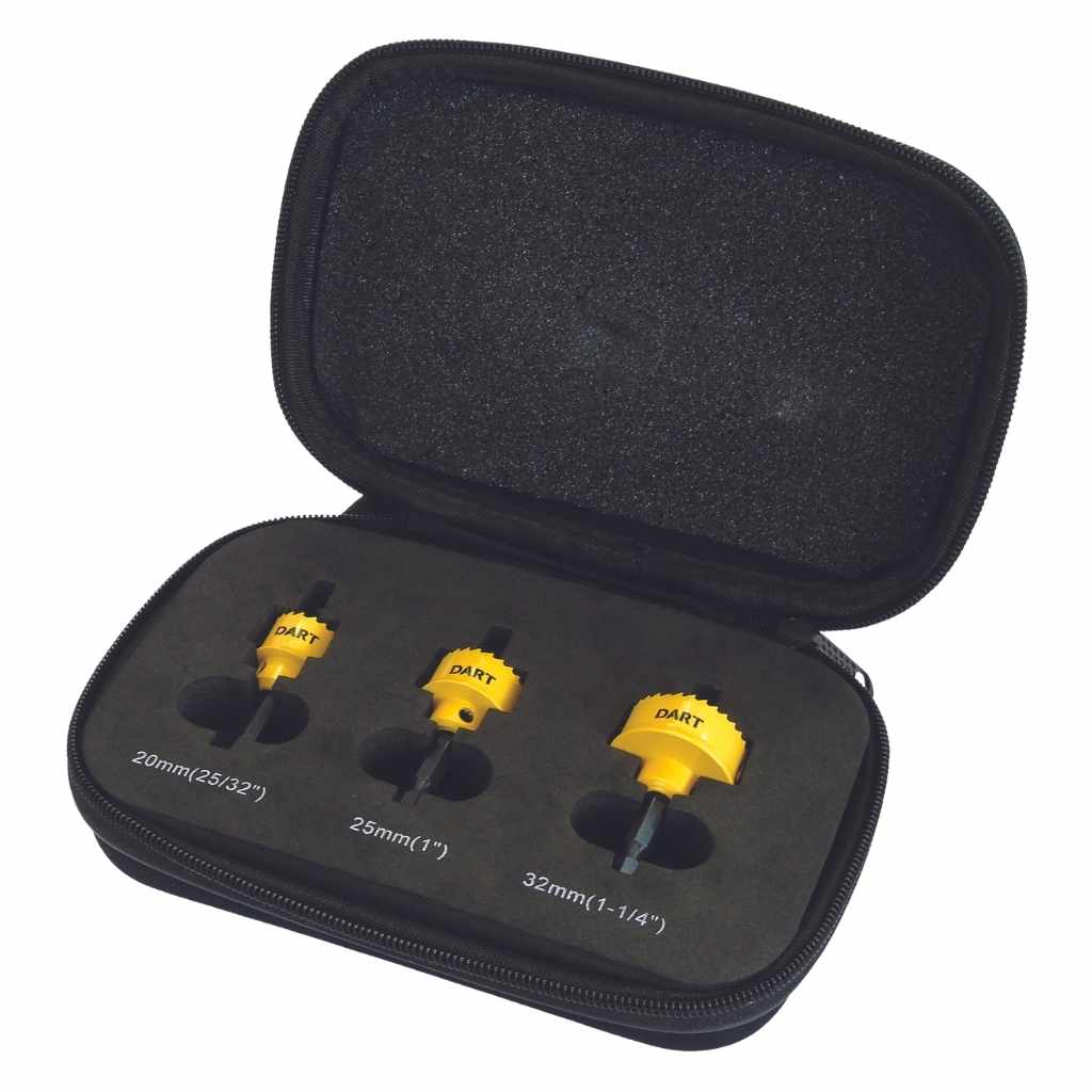 DART 3 Piece Premium Mini Holesaw Set - MSS Timber Merchants
