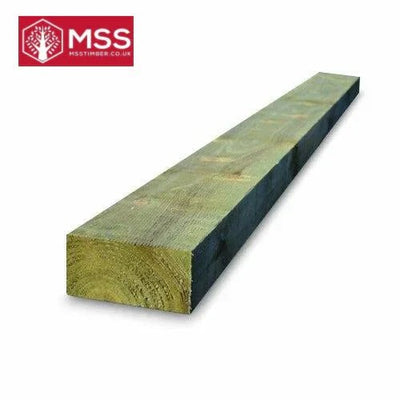 Green Railway Sleepers 2400mm x 100mm x 200mm - MSS Timber Merchants