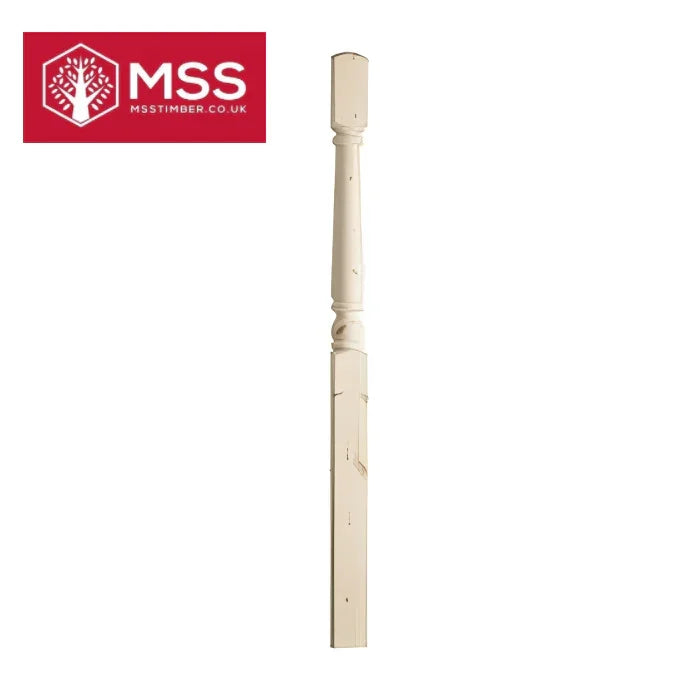 Half Pine Traditional Newel Post - MSS Timber Merchants