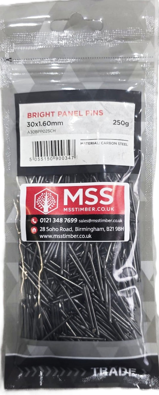 Bright Panel Pins 250g