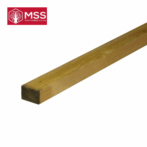 1 1/2 " x 1" (38mm x 25mm) - Treated Carcassing Kiln Dried Roofing Lath Timber - MSS Timber Merchants