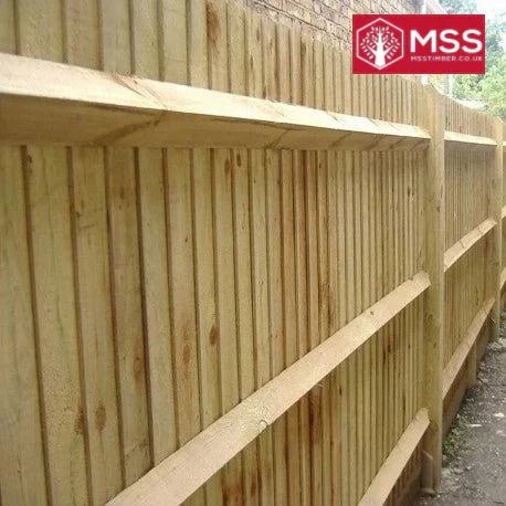 125mm wide Feather Edge Board Green Treated