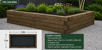 Raised Garden Bed + Sleeper Kit