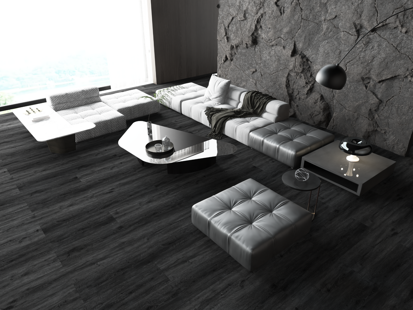 Black Ash SPC Flooring – Luxury Waterproof Flooring (£20/m²) Pk 2 Black Ash SPC Flooring – Luxury Waterproof Flooring (£20/m²) Pk 2