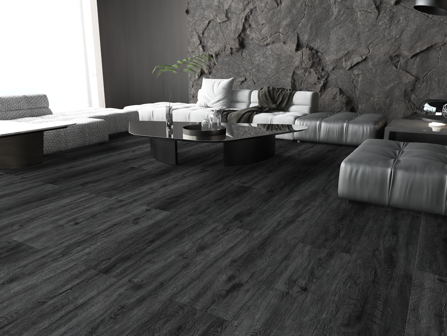 Black Ash SPC Flooring – Luxury Waterproof Flooring (£20/m²) Pk 2