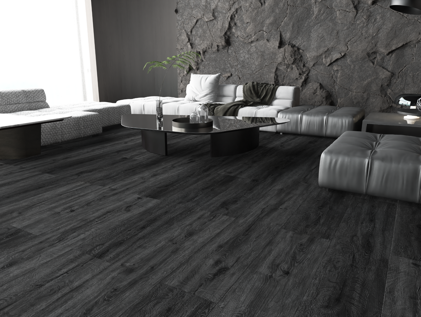 Black Ash SPC Flooring – Luxury Waterproof Flooring (£20/m²) Pk 2 Black Ash SPC Flooring – Luxury Waterproof Flooring (£20/m²) Pk 2