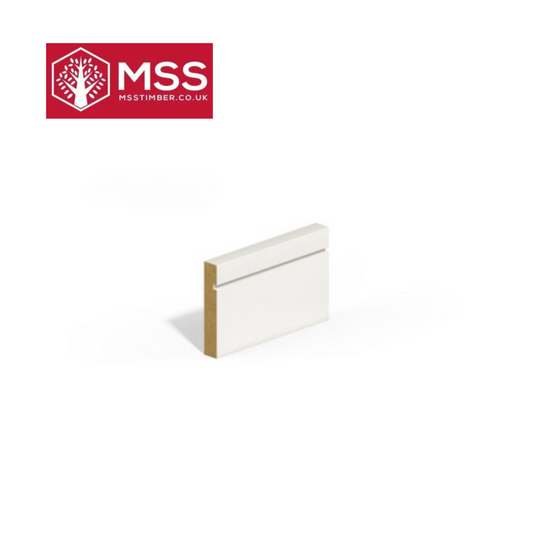chamfer & "v" groove MDF Architrave 4.2m