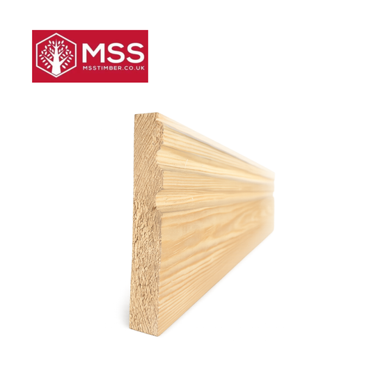 MSS Double Groove Pine Skirting 4.2m