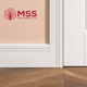6" chamfer & double "V" groove MDF Skirting 4.2m