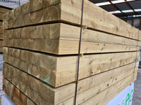 Green Railway Sleepers 2400mm x 100mm x 200mm - MSS Timber Merchants