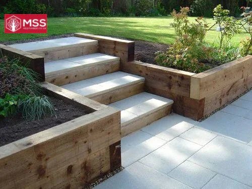 Green Railway Sleepers 2400mm x 100mm x 200mm