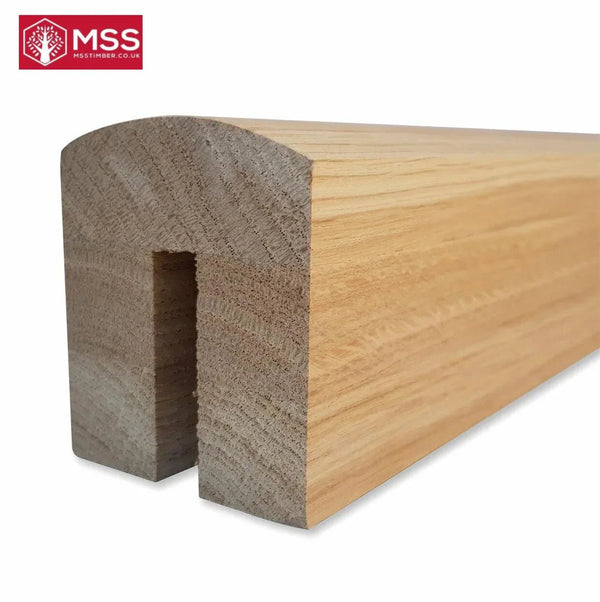 Hand Rail Glass Profile Pine Softwood with 8mm Groove - MSS Timber Merchants