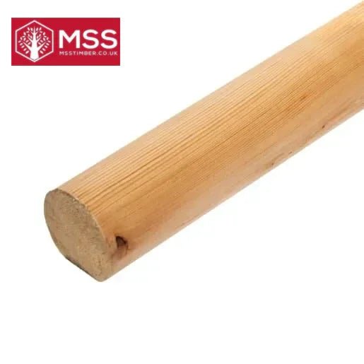 Hand Rail Mop Stick Profile Pine Softwood - MSS Timber Merchants