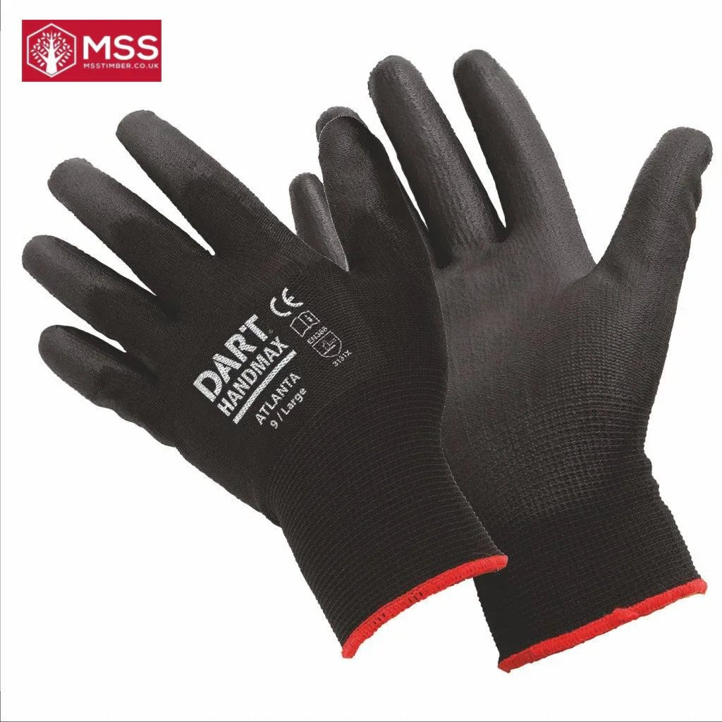 Handmax XL Black PU Glove - MSS Timber Merchants