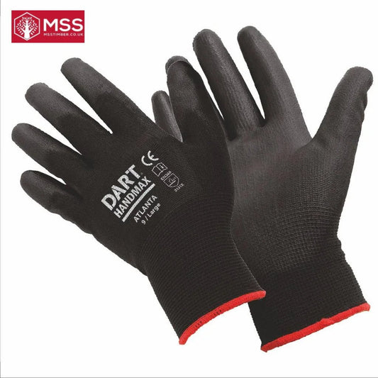 Handmax XL Black PU Glove - MSS Timber Merchants
