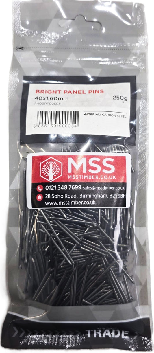Bright Panel Pins 250g
