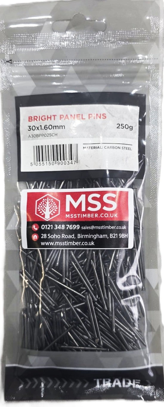 Bright Panel Pins 250g