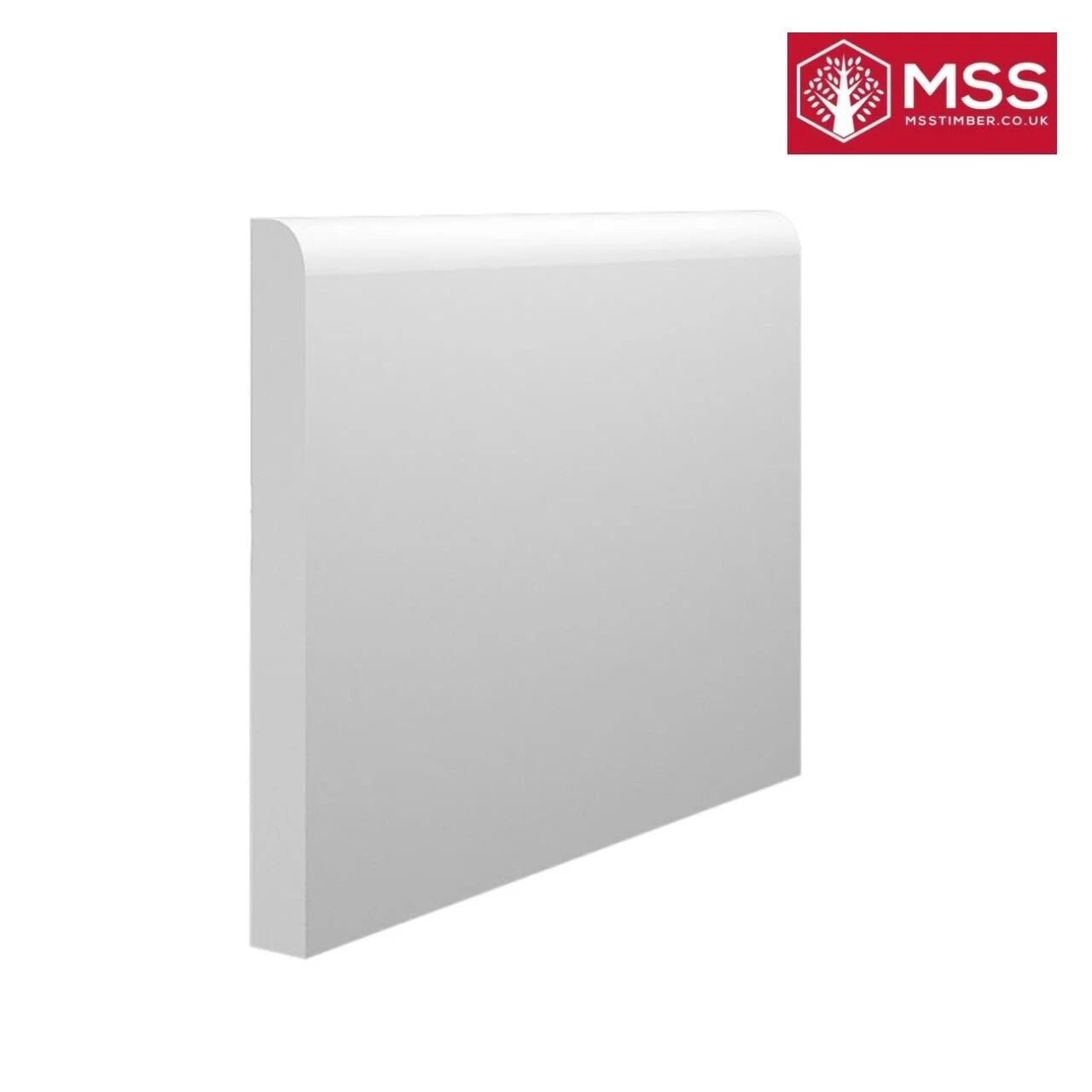 Bull Nose Primed MDF Skirting 4.2m