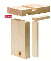 Whitewood Unfinished Internal Loose Bead Fire Door Lining - MSS Timber Merchants